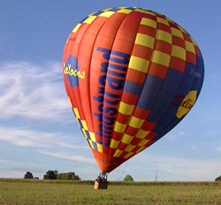 Atterrissage en montgolfière